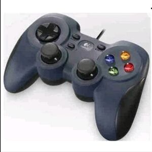 Logitech F310 Gamepad in Dark Blue with Multicolor Buttons